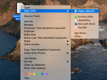 باز کردن فایل DOCX روی مک - Pages