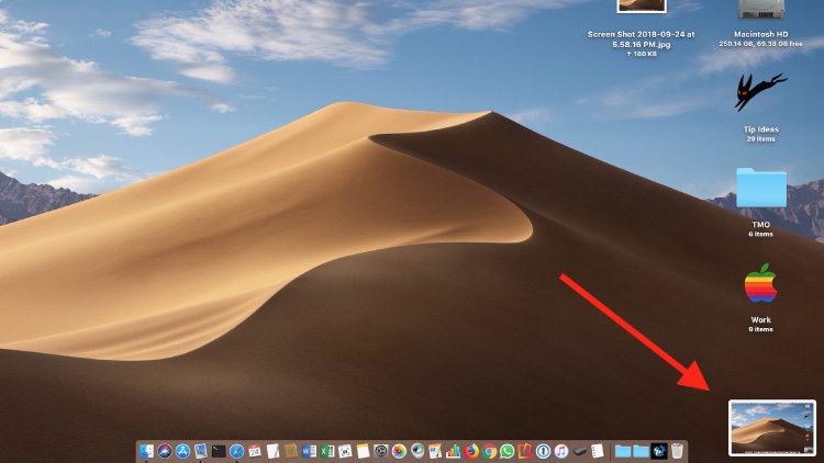 اسکرین شات در سیستم عامل مک